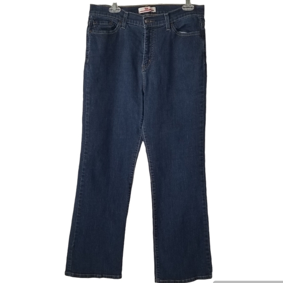 Levi's Perfectly Slimming 512 Bootcut Denim Jeans Size 16M - Picture 1 of 14